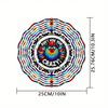 10-Inch 'Don't Hide Your Crazy' 3D Kinetic Wind Spinner - 360° Rotating Metal Art for Garden & Yard, Vibrant Indoor/Outdoor Decor - Unique