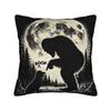 Fun Hand Boop Nose Bigfoot Cat Under Full Moon Night Lovers Pillow Case  Comfy Pillow Cover For Wedding Party Trendy Pillowcases