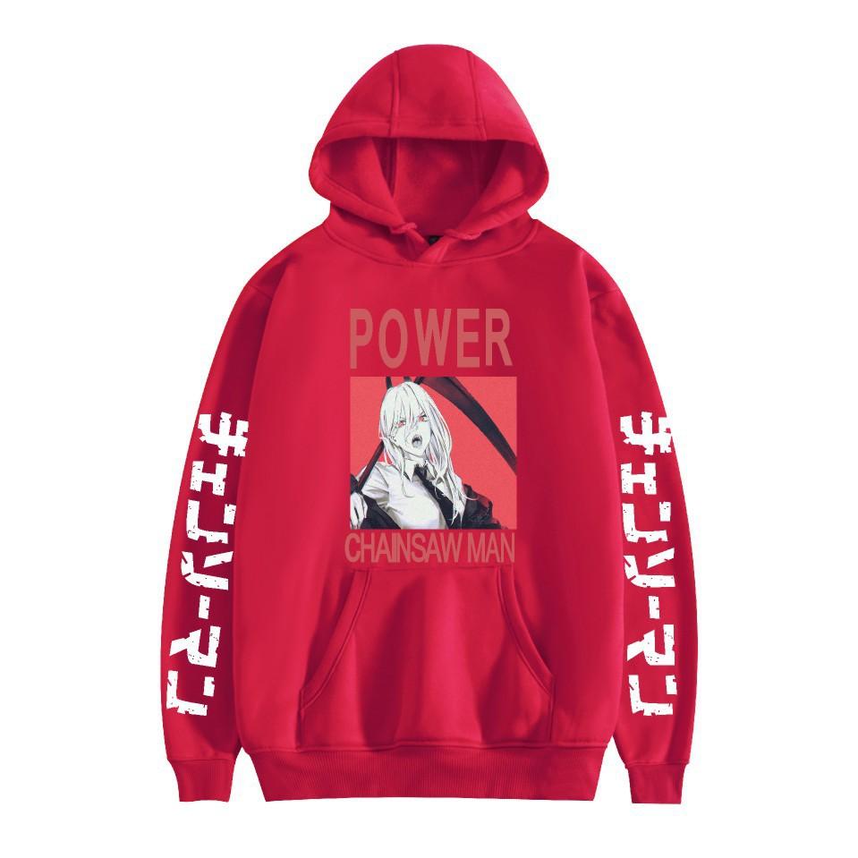 Chainsaw Man Otoño Invierno Forro Polar Ropa de Calle Tops Hombre Mujer Moda Sudaderas