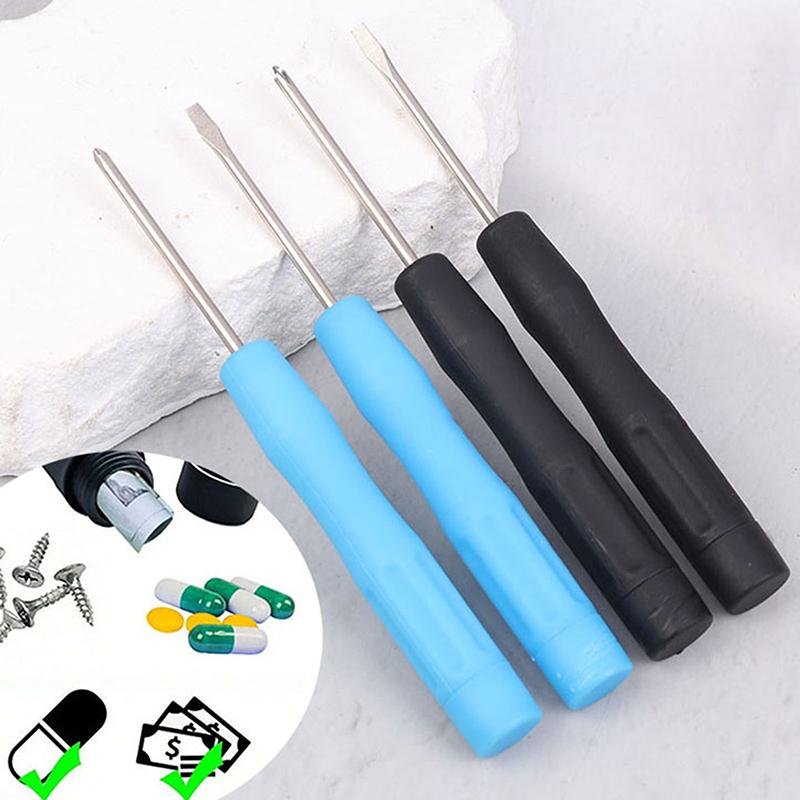 Screwdriver Secret Stash Hidden Safe Diversion Jewelry Medicine Screws Box Cross Flathead Head Bolt Driver Security Container