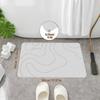 Super Absorbent Bathroom Anti-slip Mat 40x60cm Kitchen Floor Mat New Entrance Carpet