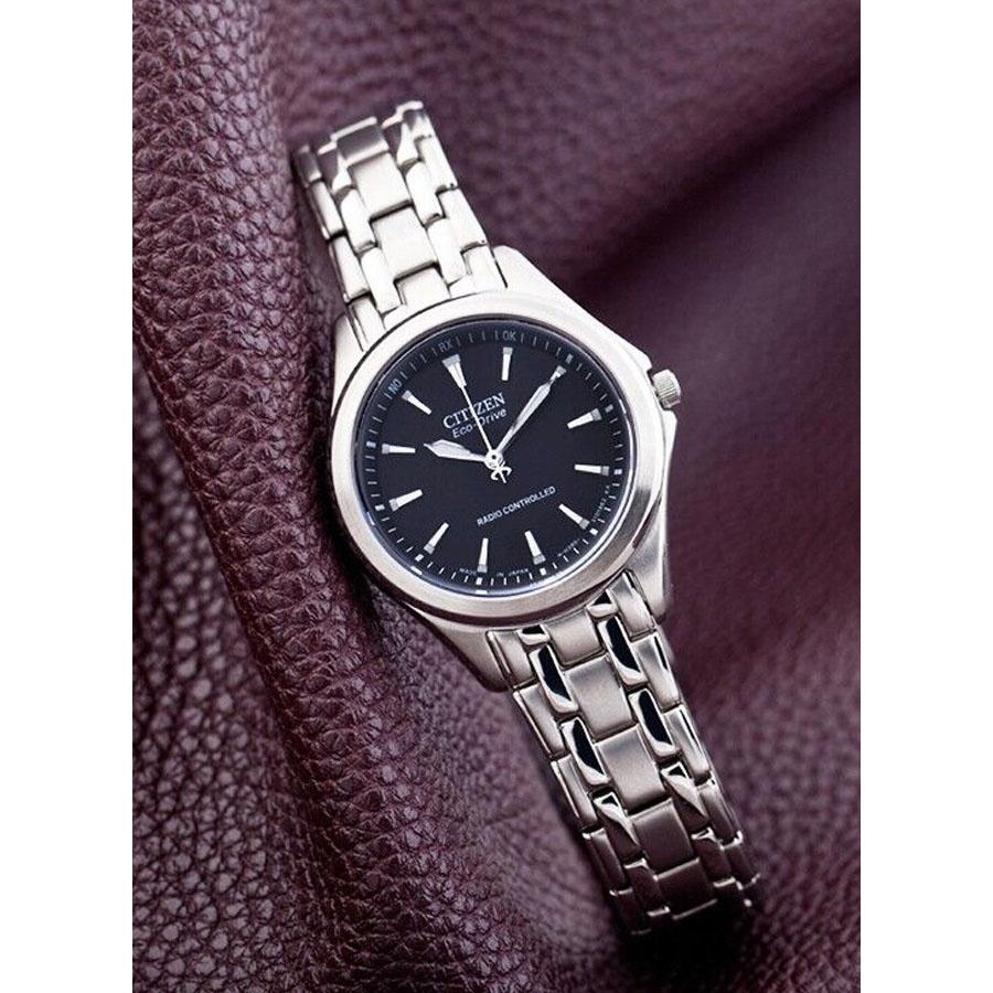 Citizen Classic Style Radio Wave Watch - Silver and Black - ES5040-51E