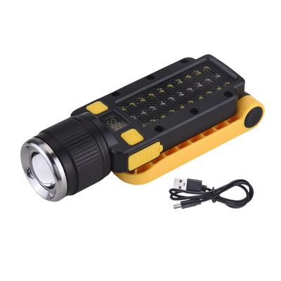 Rechargeable Work Light, Folding LED Work Light with Stand and Magnetic Mount, Portable Flashlight
