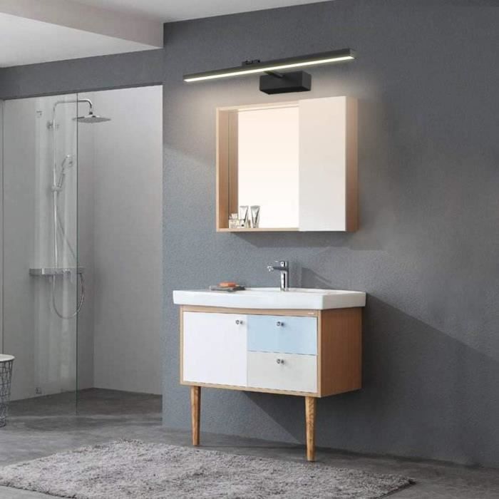 Lampe miroir led - klighten - 60cm - 18w - 1170 lumen - ip44 étanche