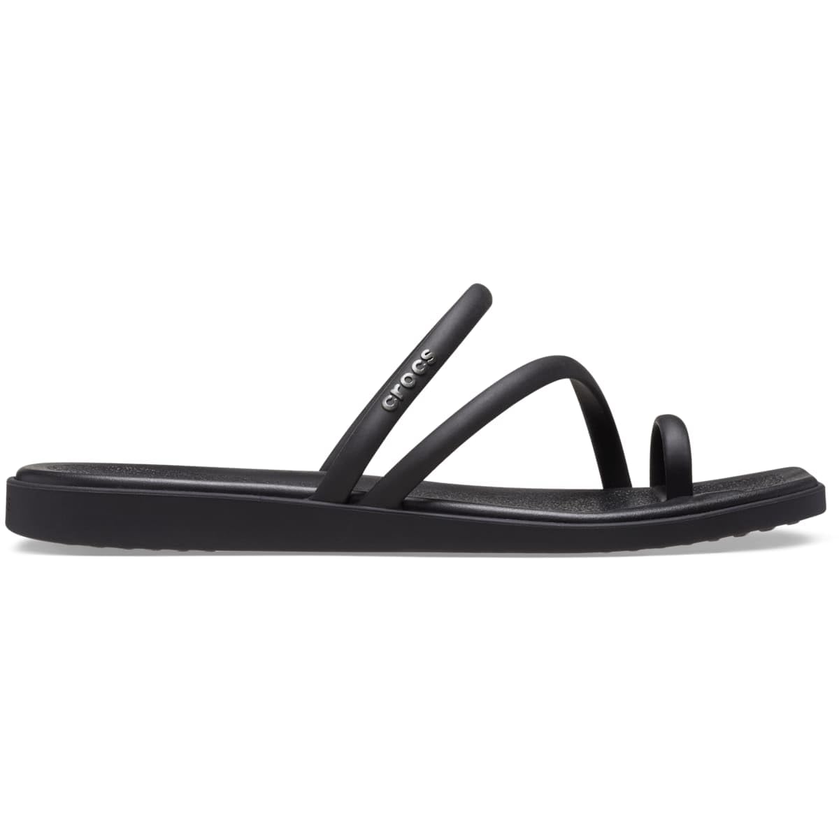 Сандалии Crocs Miami с петлей для пальцев, размер 23 см, черные, чёрный