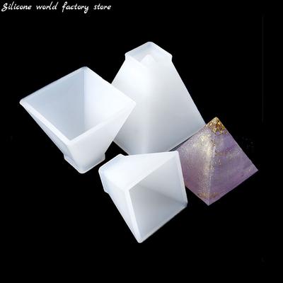 Silikonwelt 20-60mm Pyramide Dreieck Silikonform DIY Harz Dekoratives Handwerk Schmuckherstellung Form Harzformen für Schmuck