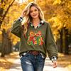 Women's Fashion Casual Two-Piece Paneled Top with Lapel Collar for Everyday Wear