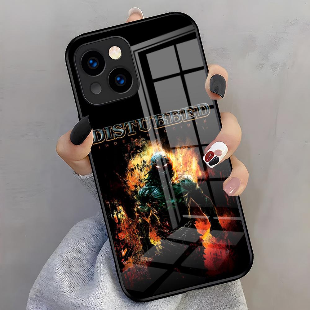 

DisturbedS Band Phone Case For IPhone 17 Air Pro Max 16 15 14 13 11 Plus Glass Cover iPhone 12 Pro Max
