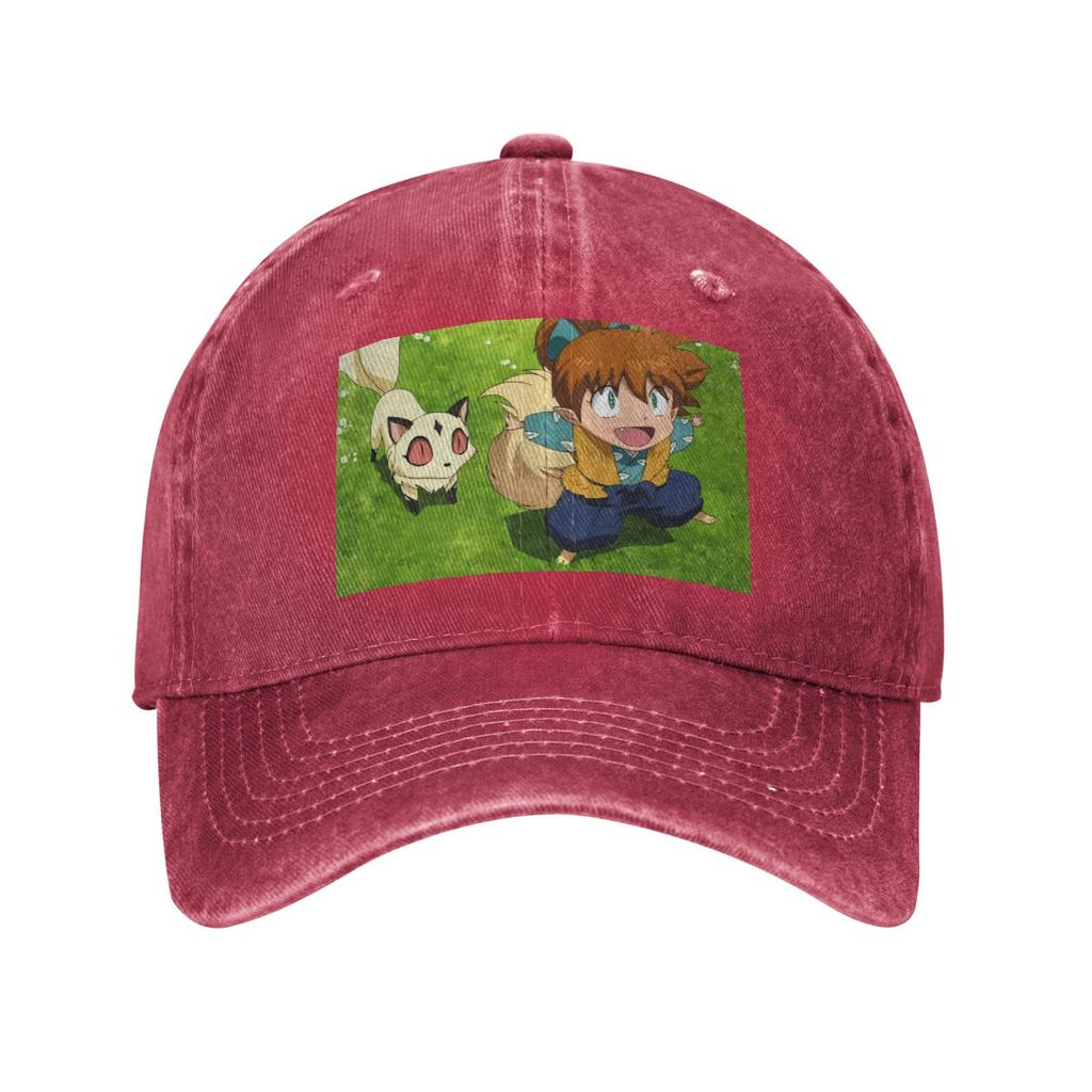 Anime Inuyasha Shippo Denim Cap Casual Baseball Caps Adjustable Hat Summer Unisex Baseball Hats