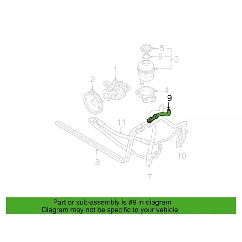 Prominent 32416763978 Car Power Steering High Pressure Oil Hose Coolant Pipe For BMW X5 E53