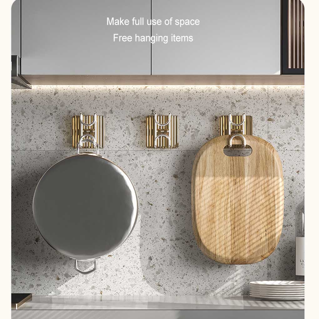 Self-adhesive Hook Washbasin Hooks Bathroom Storage Rack Luxury Organizer Bath Ball Towel Holder Hanger 2 Buckle