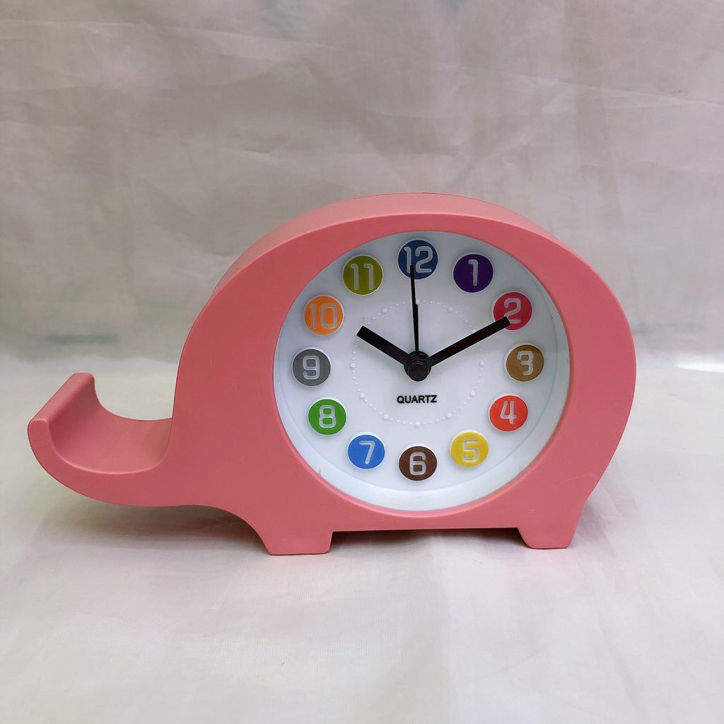 Korean Cute and Creative Elephant Animal Shape Small Alarm Clock Daily Necessities