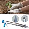 Stainless Steel Manual Seedling Planter Long Handled Bulb Vegetable Planter Tools Agricultural Seeder Sapling Transplant Planter