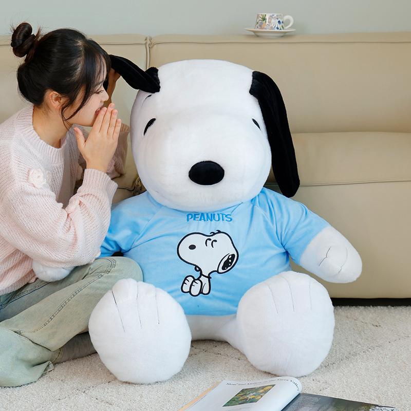 New 354565Cm Cartoon Cute Big Size Snoopy Plush Toy Pillow Sofa Back White Dog Snoopy Plush Doll Gifts For Children Gift