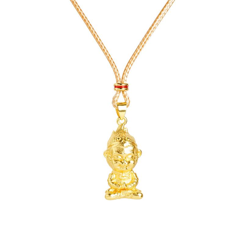 Black Mythology: Monkey King, the Monkey King, Retro High End Decorative Necklace Pendant 60CM(Necklace Long)