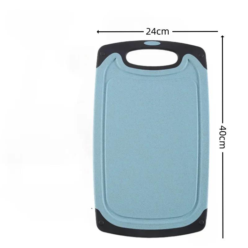 Kitchen Tools FDA Wheat Straw Plastic Cutting Board Three-piece Cutting Board for Cutting Vegetables, Fruits and Meat