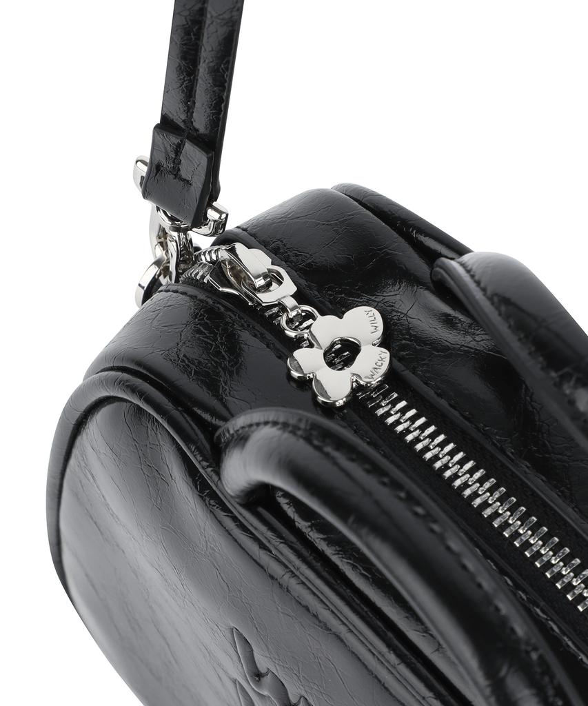 Wacky Willy Lily Volume Handle Tote Bag Black
