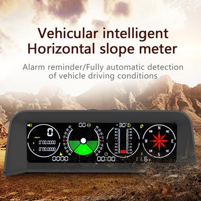 X90 Sklonoměr HUD Digitální Rychloměr Inklonometr se 4 funkcemi GPS Head Up Displej Úhel Úroveň Náklon Pro Všechna Auta Multifunkční