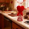 Red heart with spring tree top decoration, creative indoor atmosphere, Christmas top decoration, heart decoration