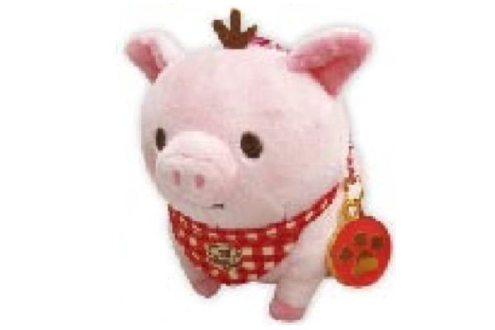 

SK Japan Mochishiba the Loyal Dog Plush Ball Chain Charm - Yamato