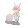 Resin Space Rabbit Phone Holder Decorative Cute for Car Dashboard Decoration