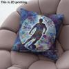 Tie Dye Soccer Player Sport Throw Pillow Covers Pattern Cushion Cover Suitable for Sofa Bedroom Car Pillow Cover