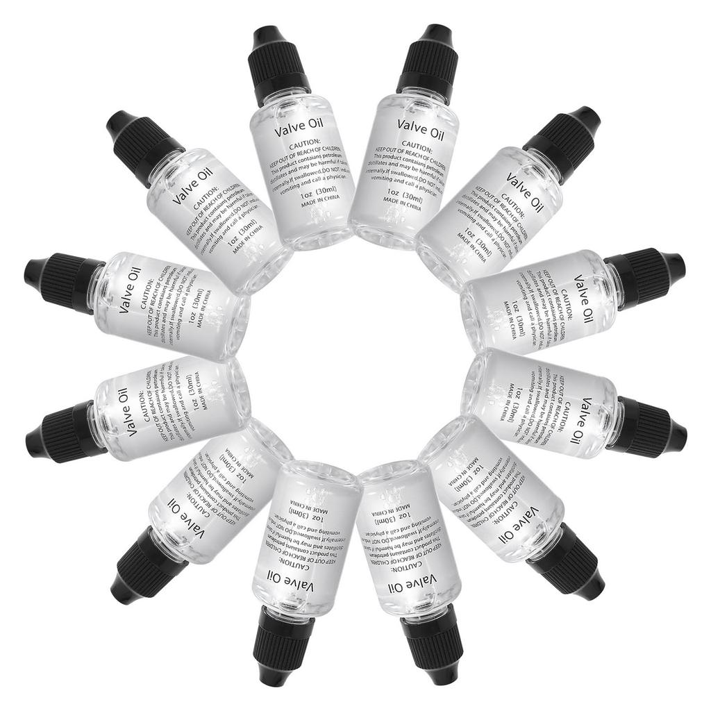 1/2/12Pcs 30ML Trumpet Valve Oil Lubricating Oil for Saxophone Clarinet Flute Trumpet Horn Brass Instrument Accessories