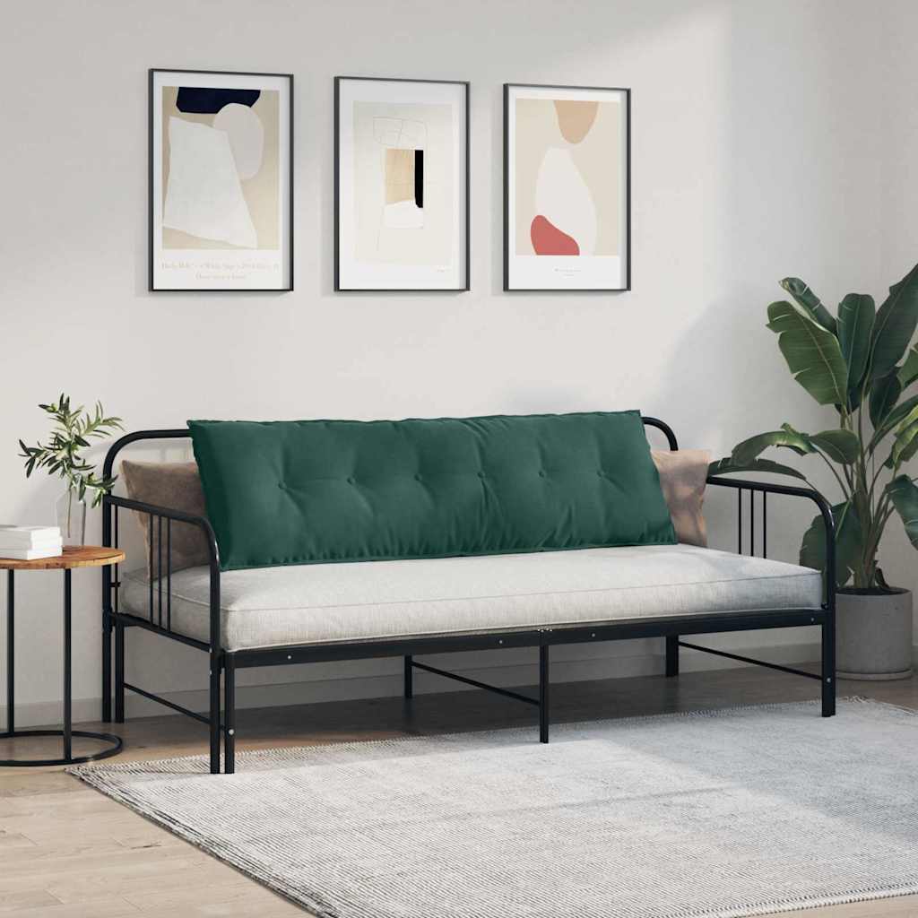 Back Cushion Dark Green 160 X 50 Cm Cord Fabric