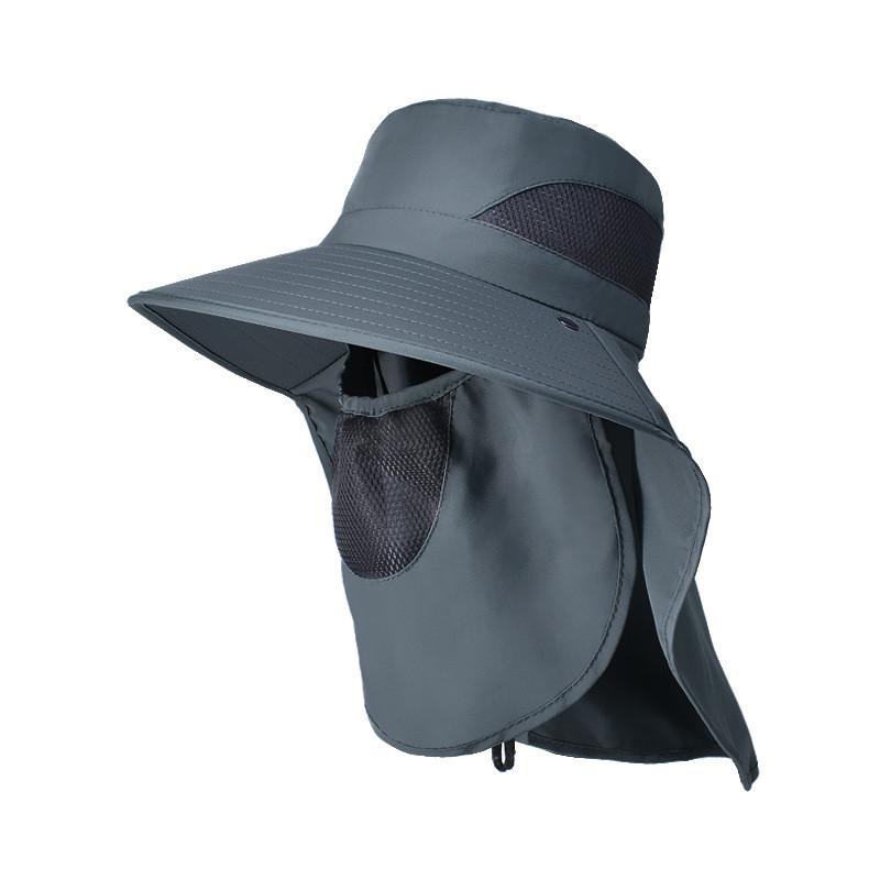 Outdoor Sun Protection Fisherman Hat With Large Brim For Men And Hiking Enthusiasts