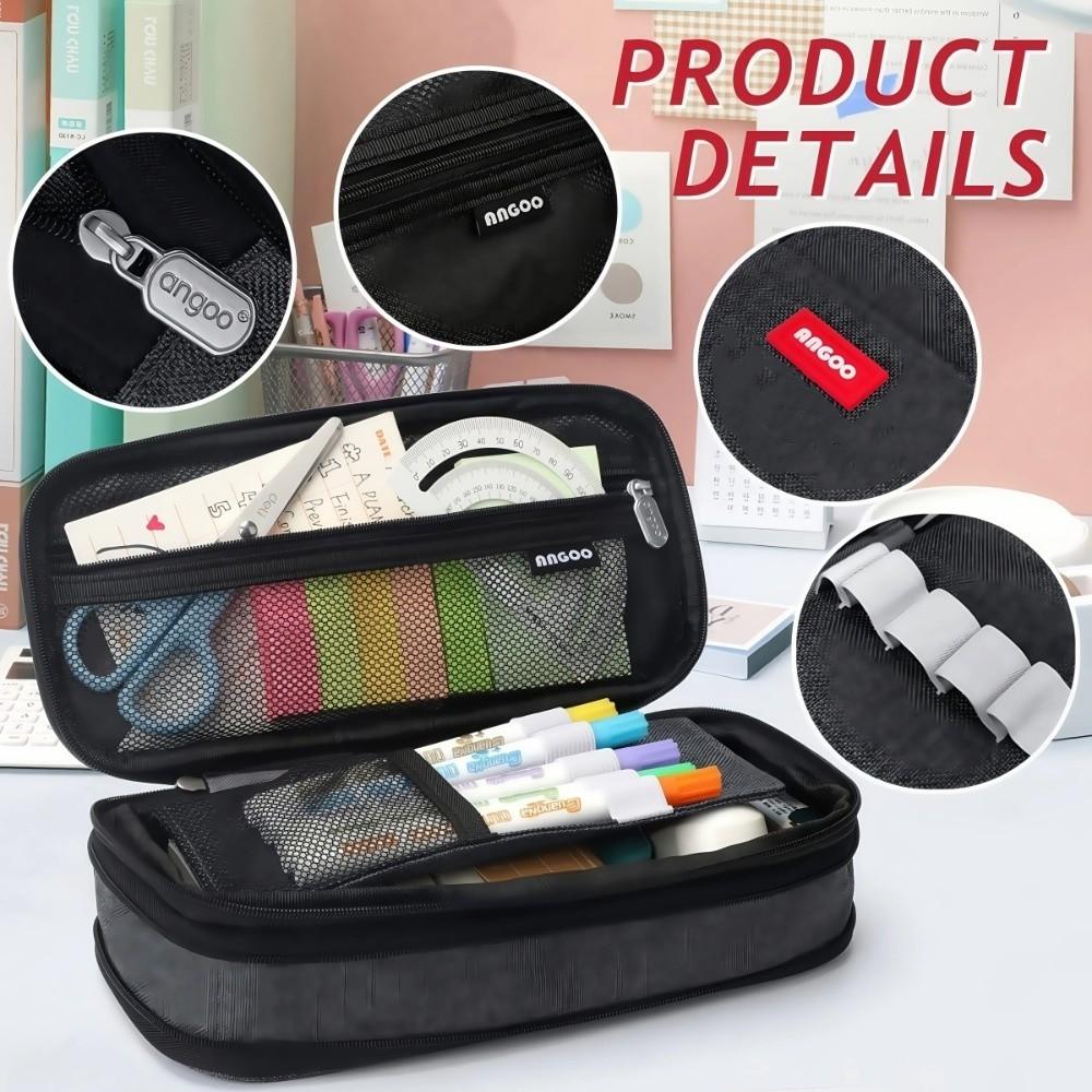 Multifunctional Stationery Bag Double-layer Stationery Organizer Fashion Pen Box  Gift
