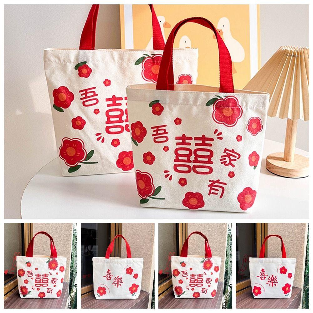 

Large Capacity Canvas Bucket Bag Mommy Bag Wedding Handbag Cute Canvas Tote Bag Outdoor