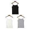 Summer Vest Sling Sleeveless Slim Version Tops Solid Color Soft Elastic Tank