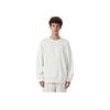 Skechers Colorful Casual Series Solid Color Fleece Knit Crewneck Sweatshirt Unisex Sweatshirt Cotton-Candy-White L423U153-0074