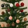 Velvet Christmas Spheres Luxury Flocking Painted Balls Christmas Ball Ornaments  Festival Event