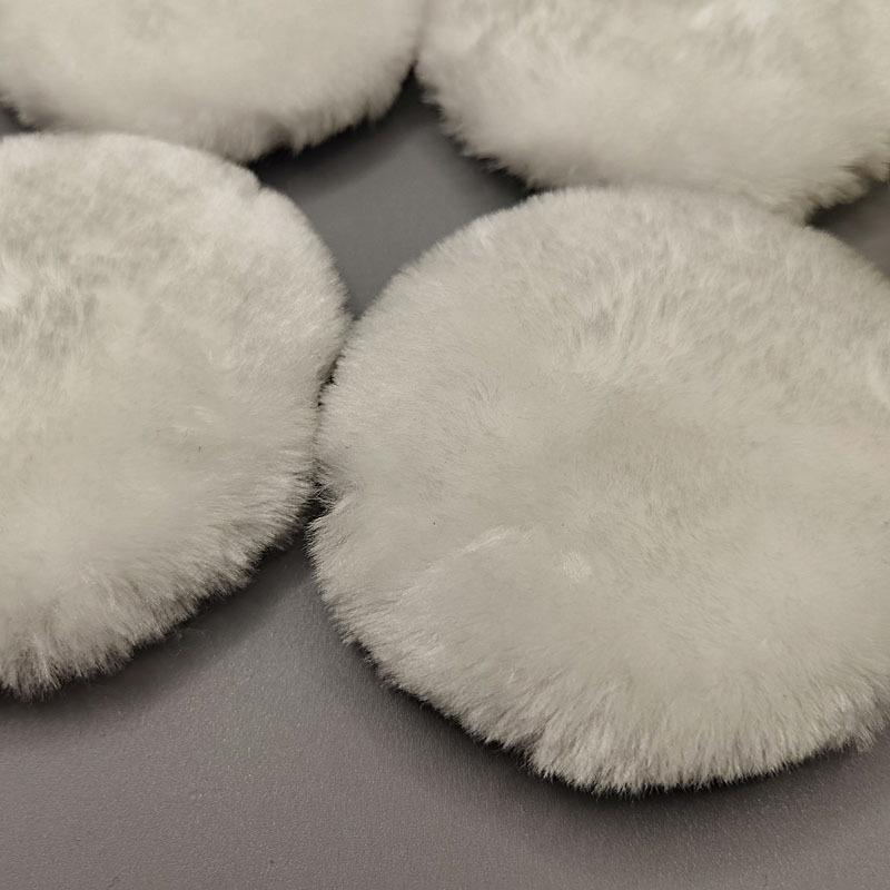 Car Detailing Wool Pad Set: 3-7 Inch Faux Wool Polishing Discs, 5 Pieces