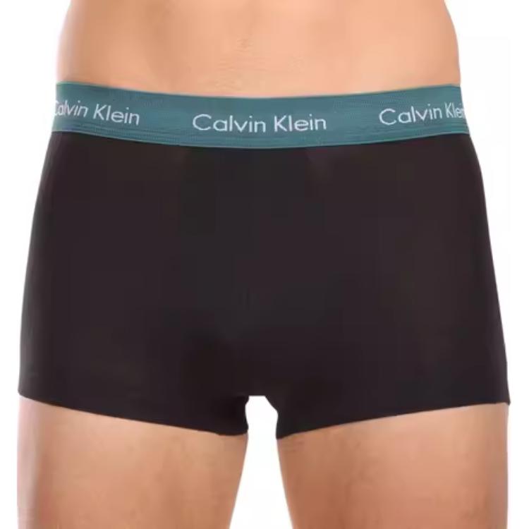 Calvin Klein Low Rise Trunk 3 Pack Color Block Comfortable Letter Jacquard Boxer Shorts Men Underwear 0000U2664G-MXB