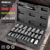 Morita 27-Piece Hex Nut Extractor Set for Rusted Screws and Damaged Bolts