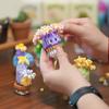 Cute Cactus Potted Plant, Building Blocks, Plant Micro Particle Assembly Model, Children's DIY Toy, Christmas Gift