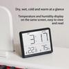 Slim Lcd Screen Electronic Digital Clock Magnetic Clock with Temperature And Humidity Sensor for Wall Refrigerator