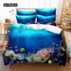 Underwater Water World Bedding Set Duvet Cover Set 3D Bedding Digital Printing Bed Linen Queen Size Bedding Set Fashion Design