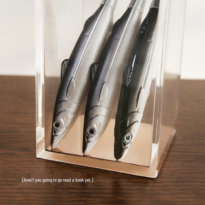 Creative Fish-Shaped Ballpoint Pen - Funny Personality, 0.5mm Black Ink