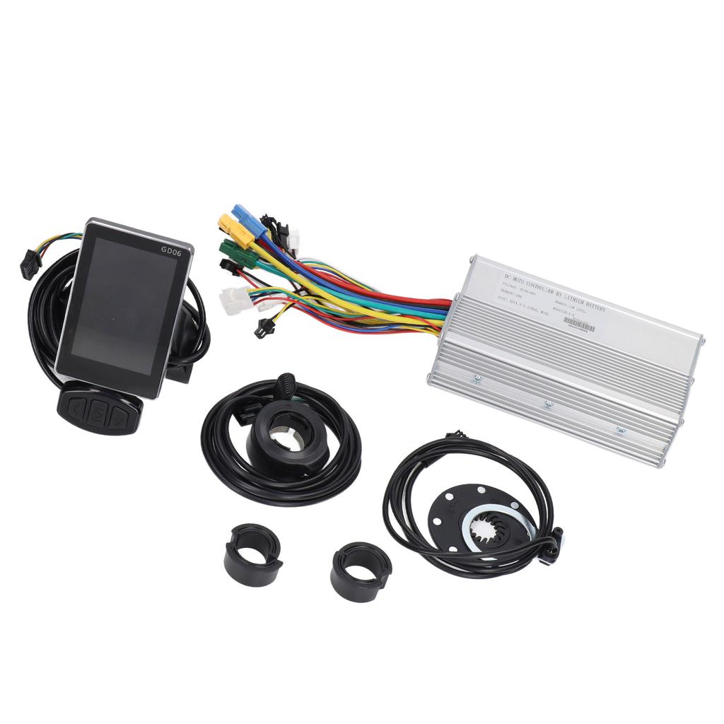 30A Motor Controller Kit GD06 Configuration Thumb Throttle Electric Bike Conversion Kit for 1000W Motors