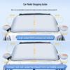 Car Windshield and Side Window Snow Shield - Anti-Frost Winter Cover and Sunshade