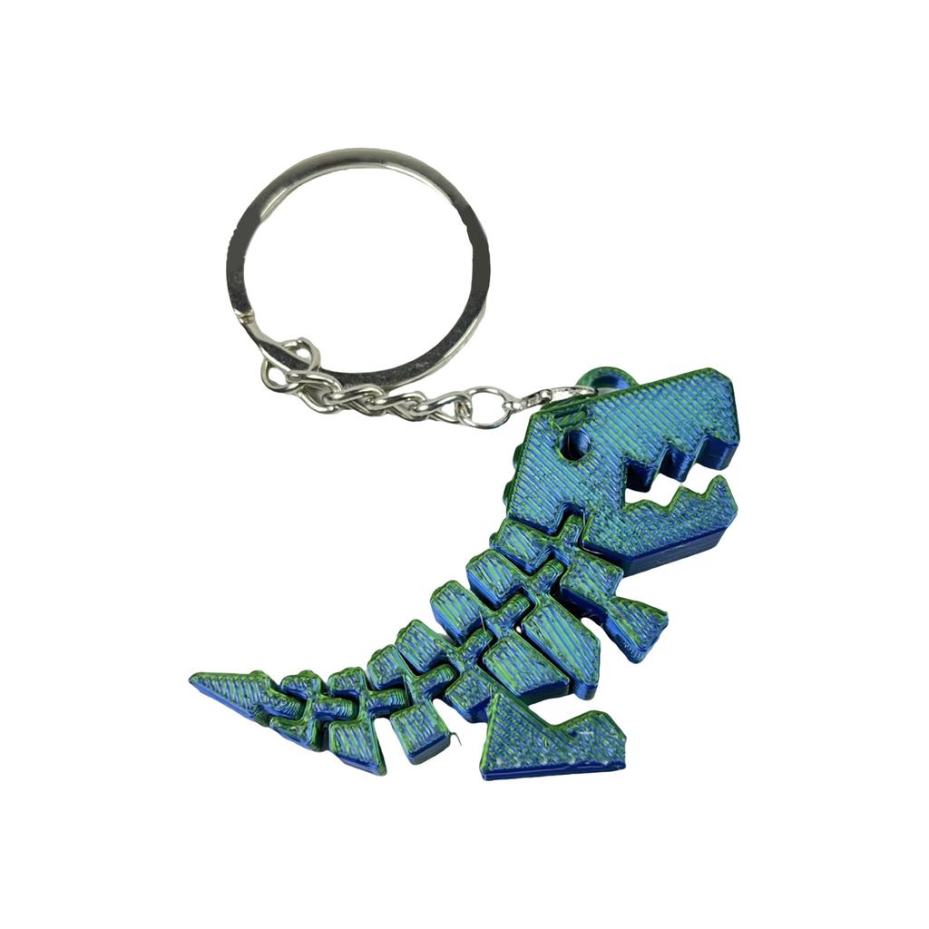 Brelok z dinozaurem drukowany 3D Wszechstronny brelok z dinozaurem 3D Zawieszka Urok Odpowiedni do dekoracji domu lub biura