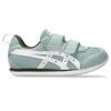 Sukusuku Slim Fit Gray Size cm Kids' Two-Strap Shoes, Blue/White, 416, 17.0