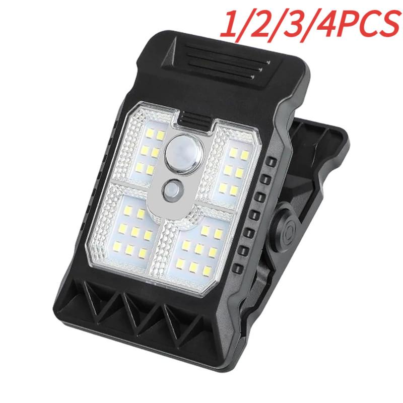 1/2 Pezzi Lampada a Clip Solare - Luce da Parete con Sensore di Movimento per Giardino Cortile Recinzione Luce Notturna di Emergenza Illuminazione di Sicurezza