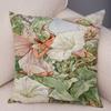 Colorful Fairy Tale World Elves Cushion Cover Decor Cute Cartoon Flower Girl Pillow Case for Sofa Home Polyester Pillowcase