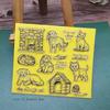 Cat and Dog Transparent Clear Stamp for DIY Scrapbooking/Card Making/Kids Christmas Fun Decoration Supplies