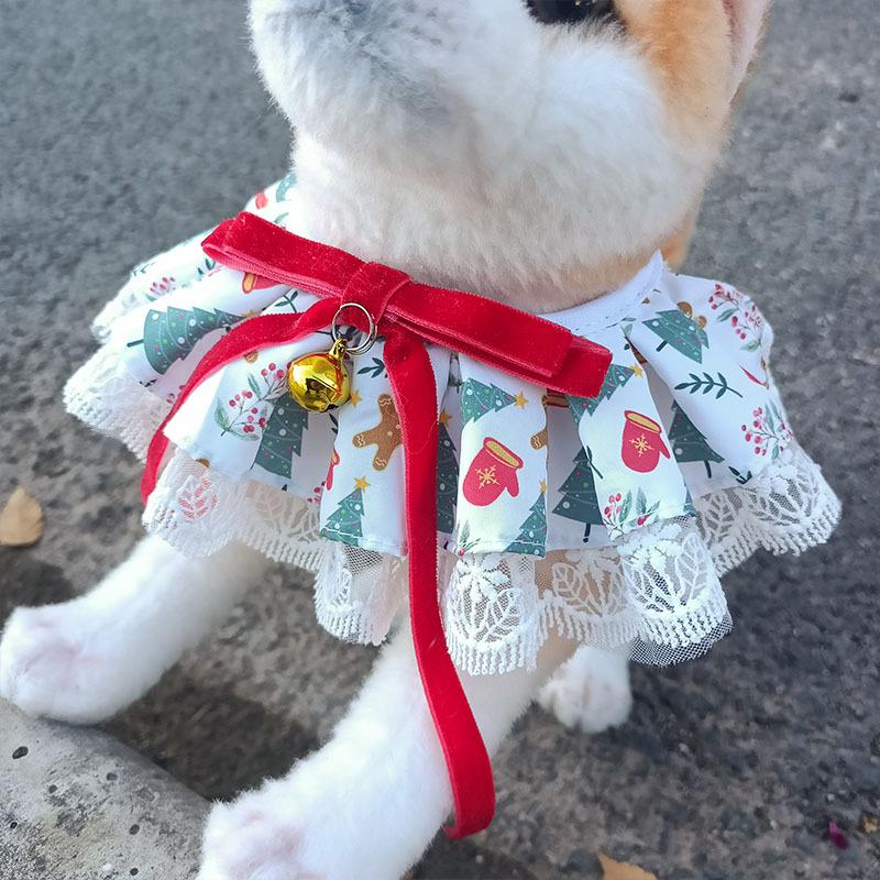 New Cross-Border Pet Bib: Dog Drool Scarf for Small & Medium Breeds, Decorative Cat Accessories