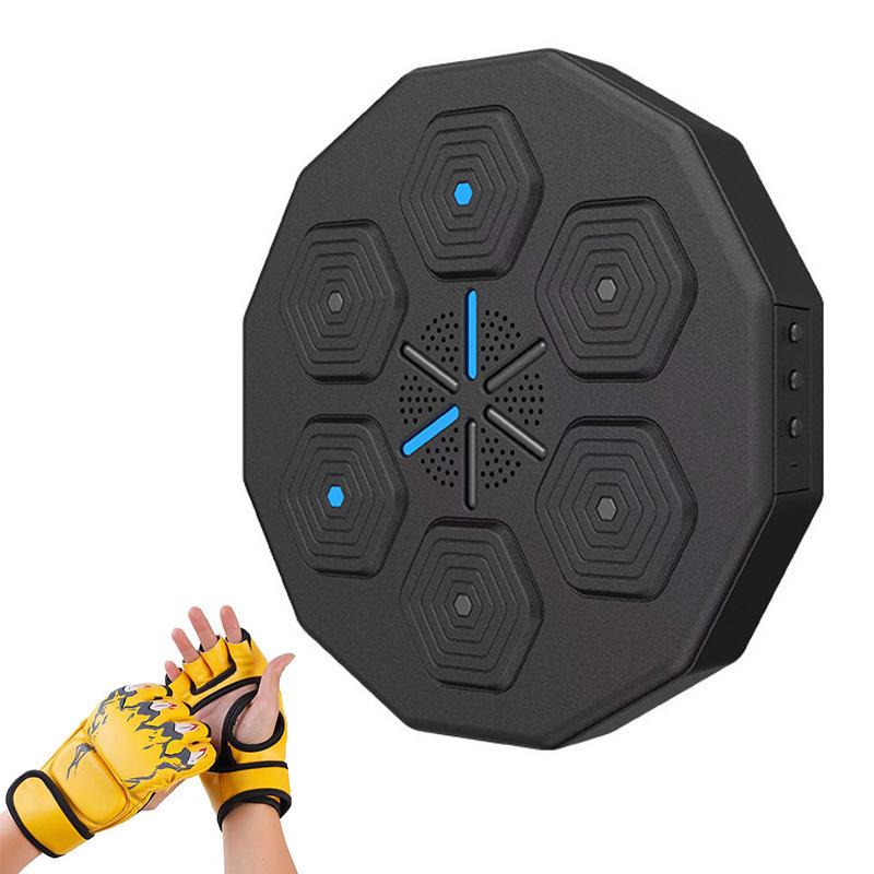 Smart Boxing Trainer Wall-Mounted Electronic Light Target with Music for Home Fitness Reaction Training